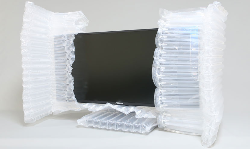 エアー緩衝材　空気緩衝材　液晶モニター・液晶テレビ梱包